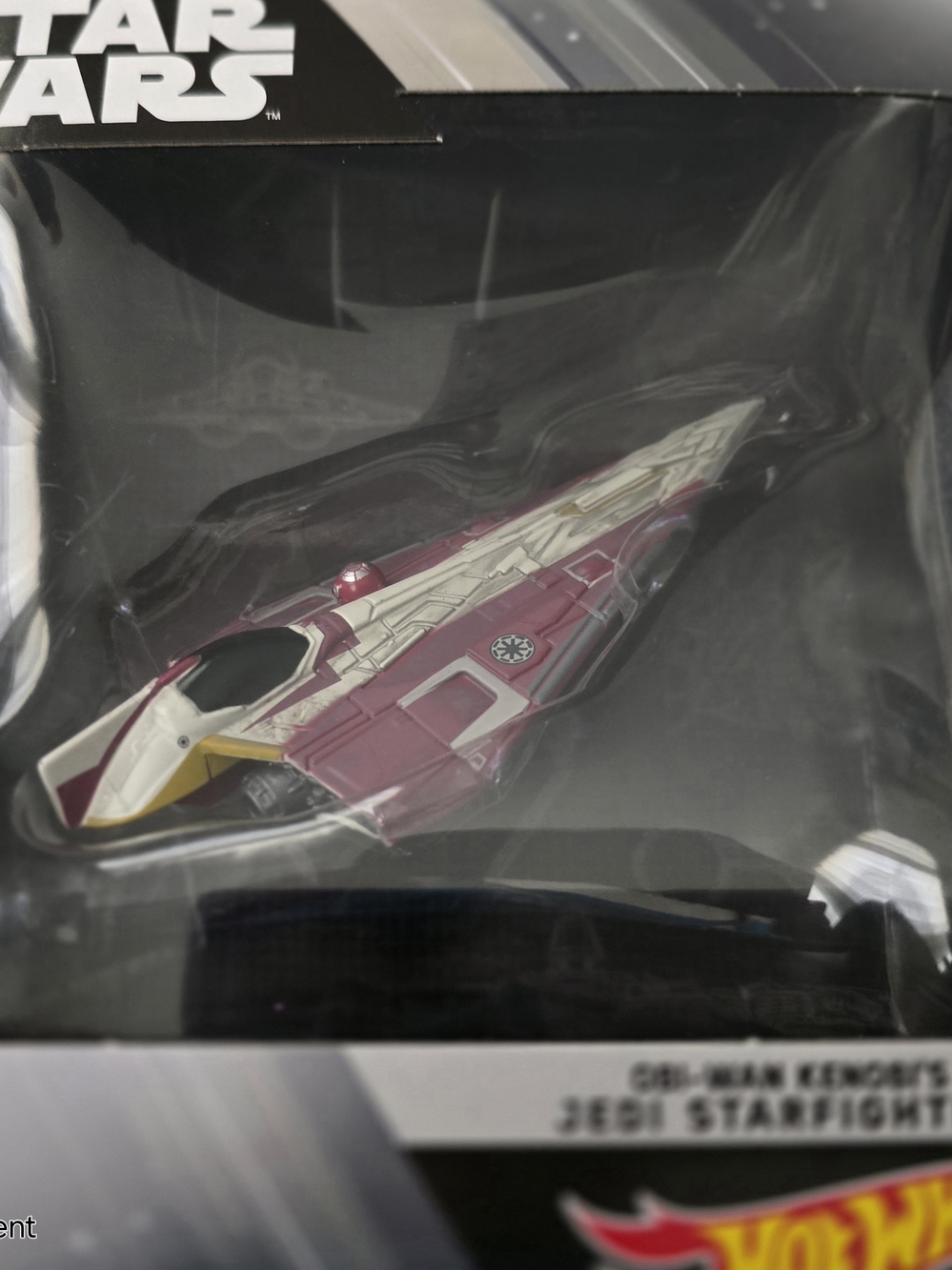 Mattel Star Wars Obi-Wan Kenobi Jedi Starfighter - Burgundy & Cream